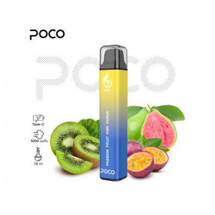 POCO HUGE 5000 Passion Fruit Kiwi Guava 5%